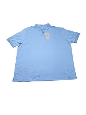 Tommy Bahama Bay Stripe Polo Shirt IslandZone Blue Men's XXXL 3XL Golf